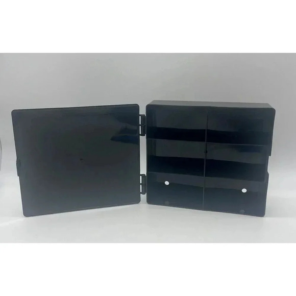 Hot Wheels Retro Style 6 Car Black Case Storage Box NEW - Picture 2 of 3